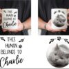 This Human Belongs To, Cat Photo Mug, Cat Parent Mug, Cat Lover Gift, Cat Mum Mug, Cat Dad Mug, Name Mug, Cat Owner Gift, Christmas Gift