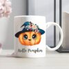 Halloween Personalised Ceramic Mug, Hello Pumpkin, Halloween Camping Mug, Gift For Halloween, Autumnal Magic, Autumn Cup, Fall Coffe Mug UK - Image 3