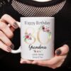 Personalised 80th Birthday Mug, Best Nana Ever mug, Best Grandma Mug, Nanny coffee cup, Grandmother gift, Nana Gift Idea, Birthday Gift - Image 3