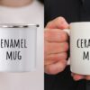 Personalised Hedgehod Enamel Mug, Hello Fall, Camping Mug, Gift For Halloween, Autumnal Magic, Autumn Cup, Fall Coffe Mug UK, Autumn Decor - Image 3