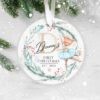 Baby's First Christmas Personalised Ceramic Decoration, 1st Christmas, Custom Baby Name Christmas Ornament, Baby 1st Christmas Ornament - Image 3