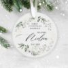 Our First Christmas Married, Personalised Ceramic Decoration, Christmas Ornament 2022, Personalized  Christmas Ornament, Wedding Keepsake - Image 3