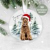Miniature Schnazuer, Personalised  Christmas Ornament, Christmas Tree Ornament, Custom Dog Ornament, Pet Lover, Personalized Bauble UK