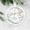 Baby's First Christmas Personalised Ceramic Decoration, 1st Christmas, Custom Baby Name Christmas Ornament, Baby 1st Christmas Ornament - Image 4