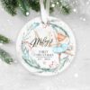 Baby's First Christmas Personalised Ceramic Decoration, 1st Christmas, Custom Baby Name Christmas Ornament, Baby 1st Christmas Ornament - Image 2