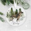 German Shepherd, Personalised  Christmas Ornament, Christmas Tree Ornament, Custom Dog Ornament, Pet Lover, Personalized Bauble UK