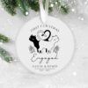 Our First Christmas Engaged, Personalised Ceramic Decoration, Christmas Ornament 2022, Personalized  Christmas Ornament, First Christmas UK
