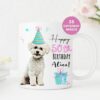 Birthday Gift for Dog Lovers, Bichon Frise Personalised Dog Mug, Dog Mom Dad Mug, Dog Owner Gift, Custom Mug UK, Valentines, Animal Lover