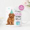 Birthday Gift for Dog Lovers, Poodle Personalised Dog Mug, Dog Mom Dad Mug, Dog Owner Gift, Custom Mug UK, Valentines, Animal Lover