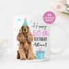 Birthday Gift for Dog Lovers, Cocker Spaniel Personalised Dog Mug, Dog Mom Dad Mug, Dog Owner Gift, Custom Mug UK, Valentines, Animal Lover