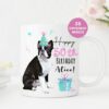 Birthday Gift for Dog Lovers, Boston Terrier Personalised Dog Mug, Dog Mom Dad Mug, Dog Owner Gift, Custom Mug UK, Valentines, Animal Lover