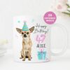 Birthday Gift for Dog Lovers, Chihuahua Personalised Dog Mug, Dog Mom Dad Mug, Dog Owner Gift, Custom Mug UK, Valentines, Animal Lover - Image 3