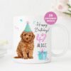 Birthday Gift for Dog Lovers, Poodle Personalised Dog Mug, Dog Mom Dad Mug, Dog Owner Gift, Custom Mug UK, Valentines, Animal Lover - Image 3