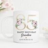 Personalised 70th Birthday Mug, Personalised Age Mug, Best Friend Gift, Gift for Her, Mum Sister Friend Mug, Milestone Age Gift, Floral UK - Image 10