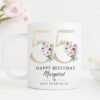 Personalised 85th Birthday Mug, Personalised Age Mug, Best Friend Gift, Gift for Her, Mum Sister Friend Mug, Milestone Age Gift, Floral UK - Image 5
