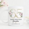 Personalised 100th Birthday Mug, Personalised Age Mug, Best Friend Gift, Gift for Her, Mum Sister Friend Mug, Milestone Age Gift, Floral UK - Image 10