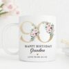 Personalised 100th Birthday Mug, Personalised Age Mug, Best Friend Gift, Gift for Her, Mum Sister Friend Mug, Milestone Age Gift, Floral UK - Image 9