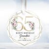 Personalised 60th Milestone Birthday Ceramic Ornament, Decoration Keepsake, Gift For Her, 60th Birthday Best Friend, Aunt, Nan, Gran, UK - Image 4
