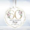 Personalised 60th Milestone Birthday Ceramic Ornament, Decoration Keepsake, Gift For Her, 60th Birthday Best Friend, Aunt, Nan, Gran, UK