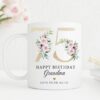 Personalised 80th Birthday Mug, Personalised Age Mug, Best Friend Gift, Gift for Her, Mum Sister Friend Mug, Milestone Age Gift, Floral UK - Image 4