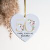 60th Birthday Ornament, Ceramic Heart, Birthday Gift Ideas, Gift For Her 18th 21st 30th 40th 50th 60th 70th , Personalised Keepsake, UK - Image 6