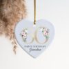 95th Birthday Ornament, Ceramic Heart, Birthday Gift Ideas, Gift For Her 18th 21st 30th 40th 50th 60th 70th , Personalised Keepsake, UK - Image 9