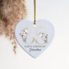95th Birthday Ornament, Ceramic Heart, Birthday Gift Ideas, Gift For Her 18th 21st 30th 40th 50th 60th 70th , Personalised Keepsake, UK - Image 8