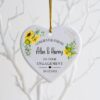 Personalised Engagement Gift, Engagement Gift for Couple,  Floral Ceramic Heart, Congratulations Gift, Engagement Announcement, She Said Yes - Image 2