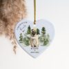 Pug, Dog Loss Gift, Pet Memorial Gift for Christmas, Keepsake for Dog Lover, Custom Dog Ornament, Dog Passed Away Gift, Angel Dog - Image 3