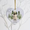 Pug, Dog Loss Gift, Pet Memorial Gift for Christmas, Keepsake for Dog Lover, Custom Dog Ornament, Dog Passed Away Gift, Angel Dog - Image 2