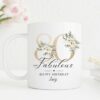 Personalised 50th Birthday Mug, Personalised Age Mug, Best Friend Gift, Gift for Her, Mum Sister Friend Mug, Milestone Age Gift, Floral UK - Image 5