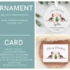 Our First Christmas Together, Personalised Ceramic Decoration, Christmas Ornament 2022, 1st Christmas Together, First Christmas UK, Bauble - Image 2