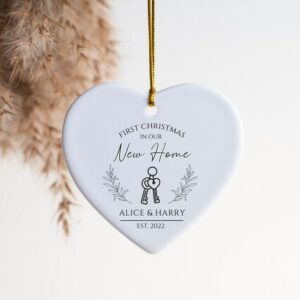Personalised New Home Ceramic Decoration, Road Name, Personalized  Christmas Ornament 2022, First Christmas, New Home, Keepsake, Porcelain