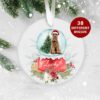 Miniature Schnazuer, Personalised  Christmas Ornament, Christmas Tree Ornament, Custom Dog Ornament, Pet Lover, Personalized Bauble UK