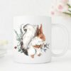 Woodland Animals Enamel Mug, Camping Gifts, Forest Aesthetic Coffee Mug, Nature Lover Mug, Mugs For Camper, Nature, Forest, Squirrel Vintage - Image 2