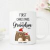Grandad First Christmas Mug, Cup Grandpa 1st Christmas Present 2022, New Grandparents Gift, Name Mug, Baby's First Christmas, Keepsake - Image 2