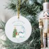 Personalised First Christmas as My Grandad, Gift for Nanny Grandma Grandpa, Family Keepsake Baby’s 1st Christmas, Dino, Dinosaur, Dinosaurus - Image 2