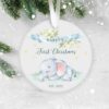 Personalised Baby's First Christmas Decoration, Christmas Gift for Boy Girl, Christmas Keepsake Baby's 1st Christmas Bauble, Gift for Baby's