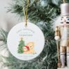 Personalised First Christmas as My Grandma, Gift for Nanny, Granny Grandpa, Family Keepsake Baby’s 1st Christmas, Lion, Safari Animals - Image 2