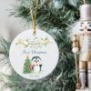 Personalised Baby's First Christmas Decoration, Christmas Gift for Boy Girl, Christmas Keepsake Baby's 1st Christmas Bauble, Gift for Baby's - Image 2