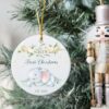 Personalised Baby's First Christmas Decoration, Christmas Gift for Boy Girl, Christmas Keepsake Baby's 1st Christmas Bauble, Gift for Baby's - Image 2