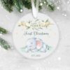 Personalised Baby's First Christmas Decoration, Christmas Gift for Boy Girl, Christmas Keepsake Baby's 1st Christmas Bauble, Gift for Baby's